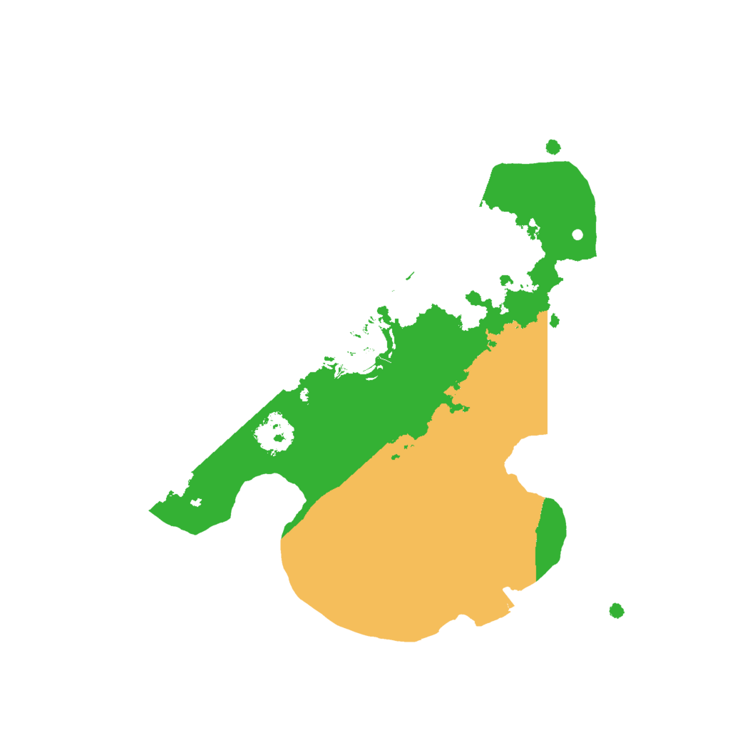 Biome Rust Map: Procedural Map, Size: 2000, Seed: 10040