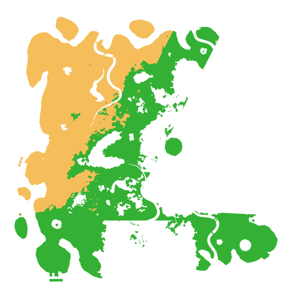 Biome Rust Map: Procedural Map, Size: 4500, Seed: 14656