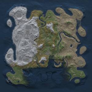 Thumbnail Rust Map: Procedural Map, Size: 4250, Seed: 81156513, 16 Monuments