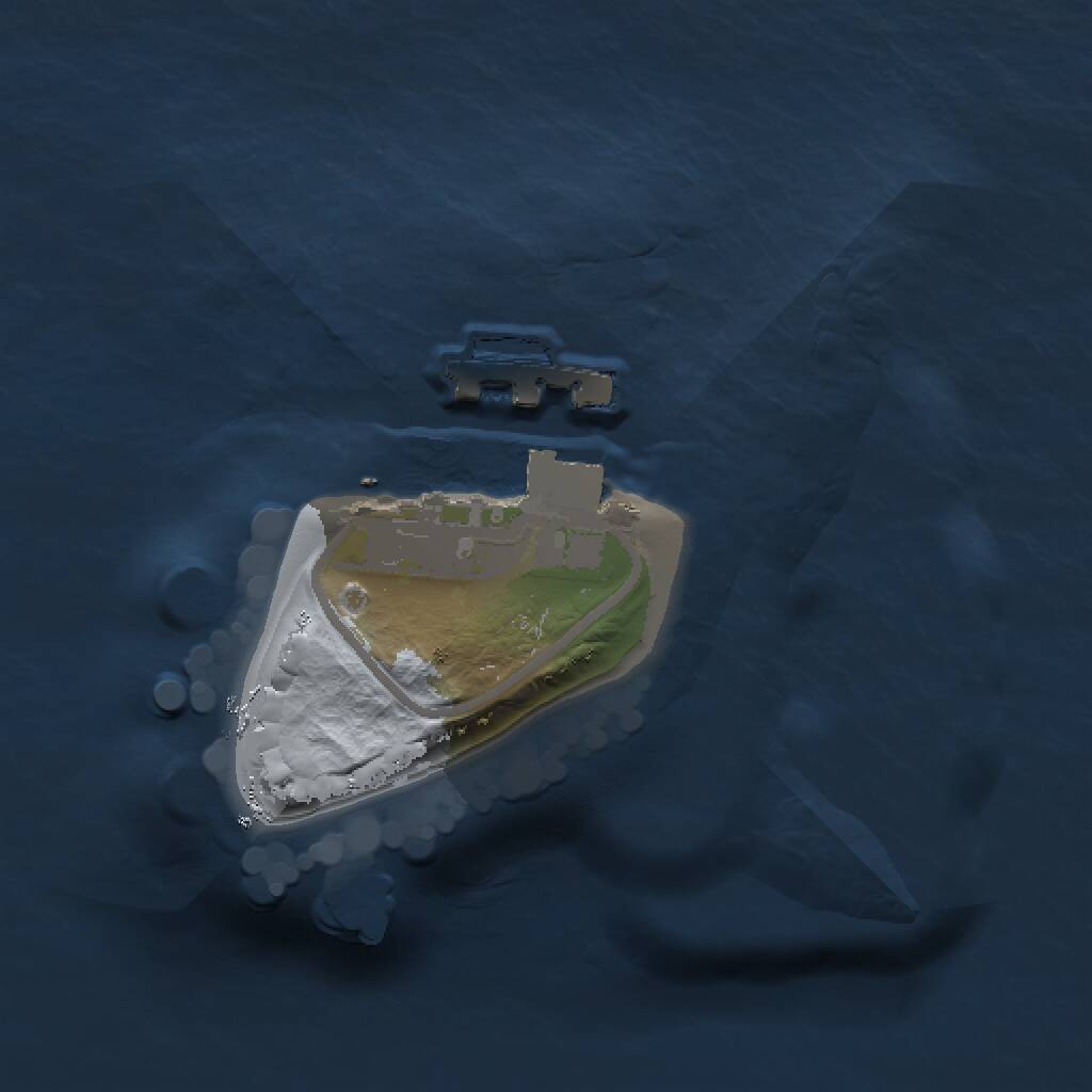 Rust Map: Procedural Map, Size: 1000, Seed: 1835351897, 2 Monuments