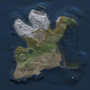 Thumbnail Rust Map: Procedural Map, Size: 2000, Seed: 20983759, 6 Monuments