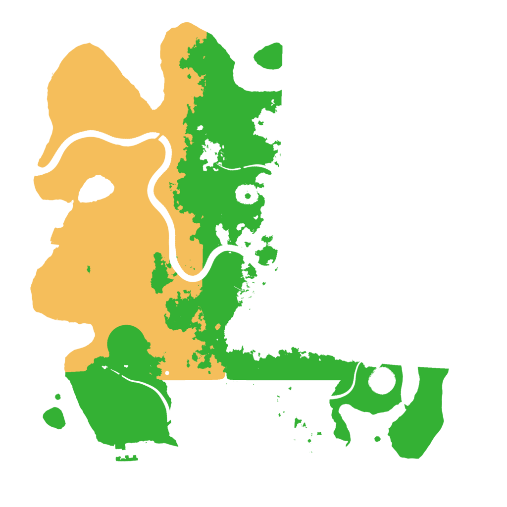 Biome Rust Map: Procedural Map, Size: 3500, Seed: 2193