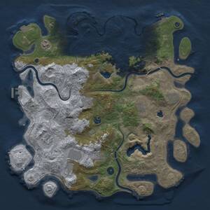 Thumbnail Rust Map: Procedural Map, Size: 4250, Seed: 1110610202, 15 Monuments
