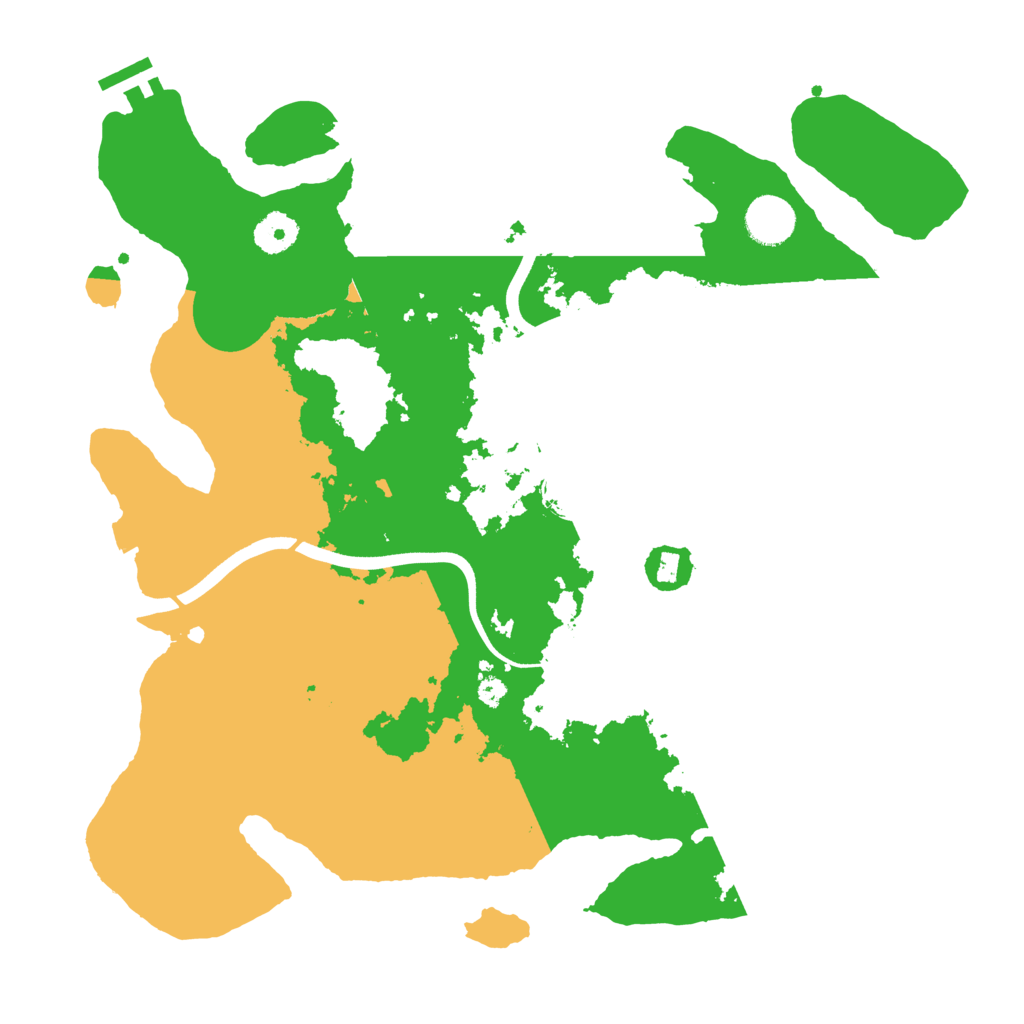Biome Rust Map: Procedural Map, Size: 3700, Seed: 1199943466