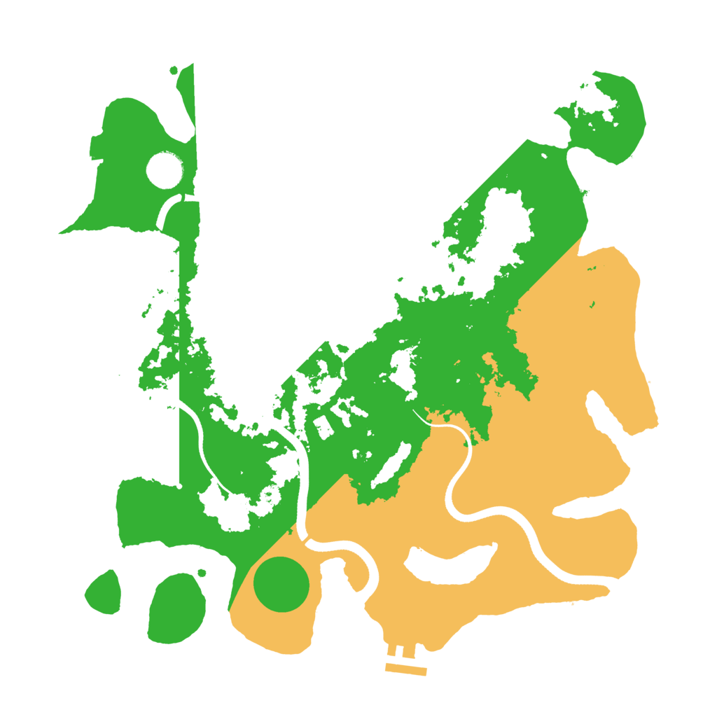 Biome Rust Map: Procedural Map, Size: 3500, Seed: 171915650