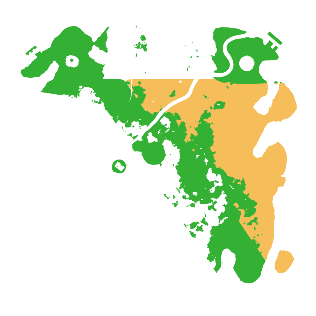 Biome Rust Map: Procedural Map, Size: 3700, Seed: 1157037709