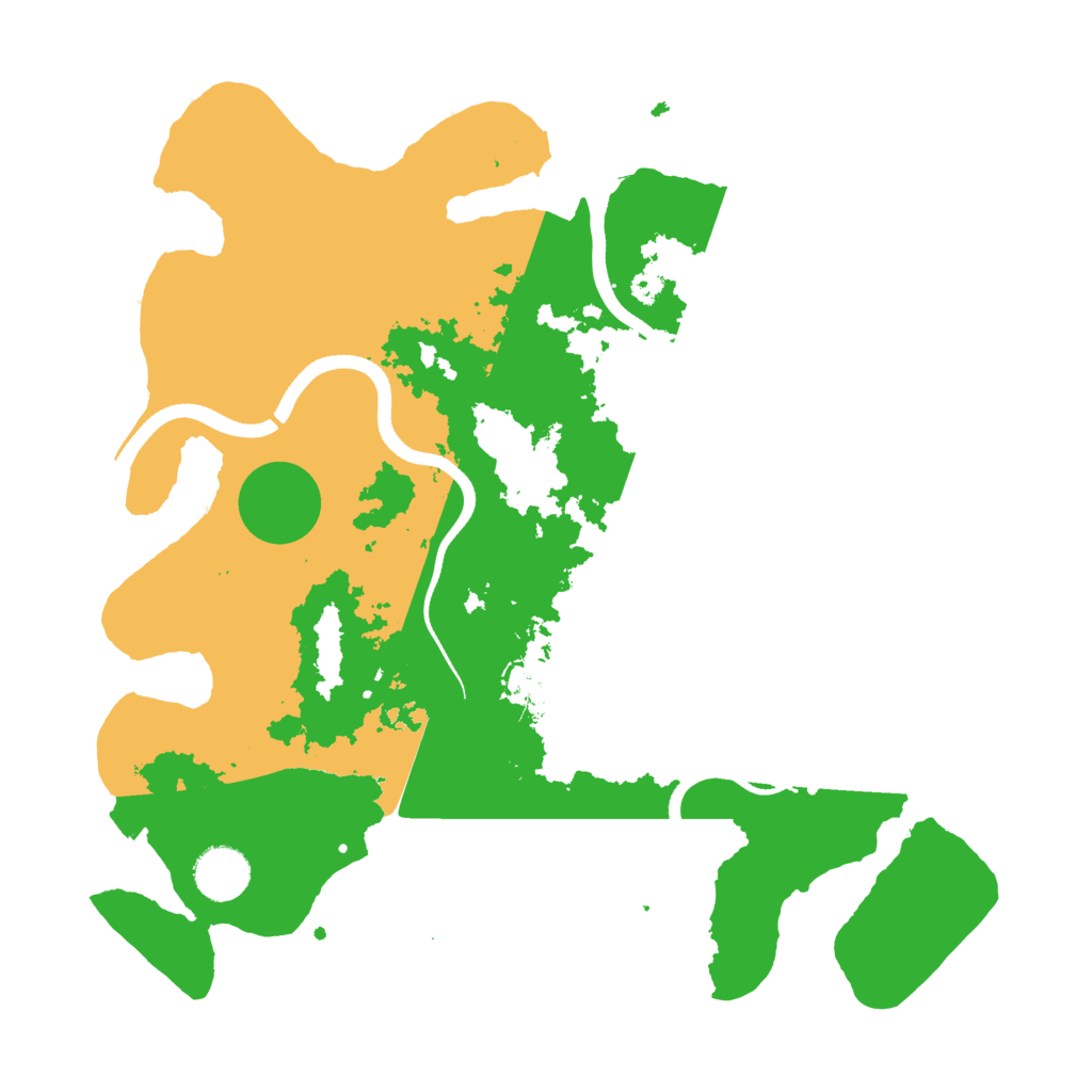 Biome Rust Map: Procedural Map, Size: 3500, Seed: 553705258