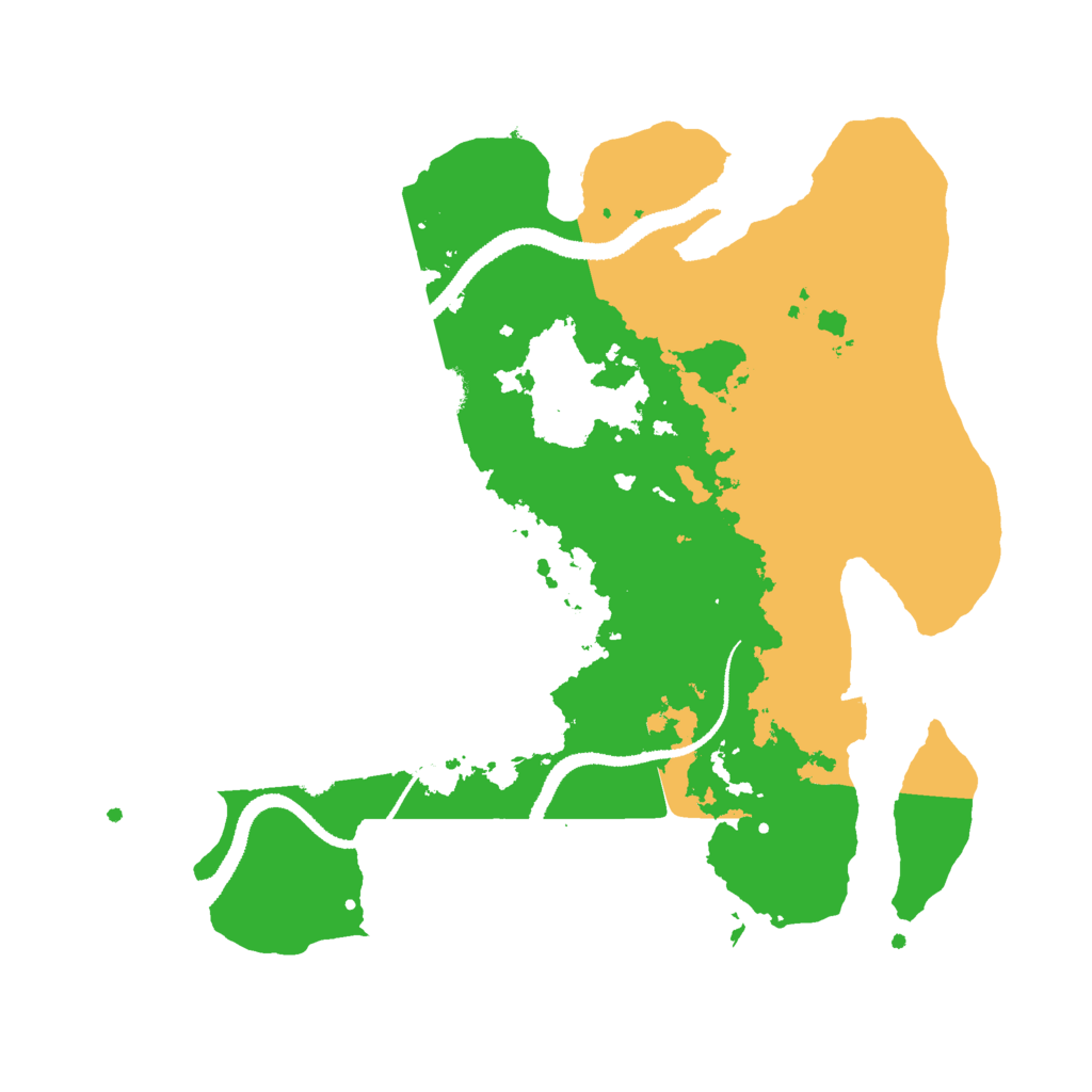 Biome Rust Map: Procedural Map, Size: 3000, Seed: 27409