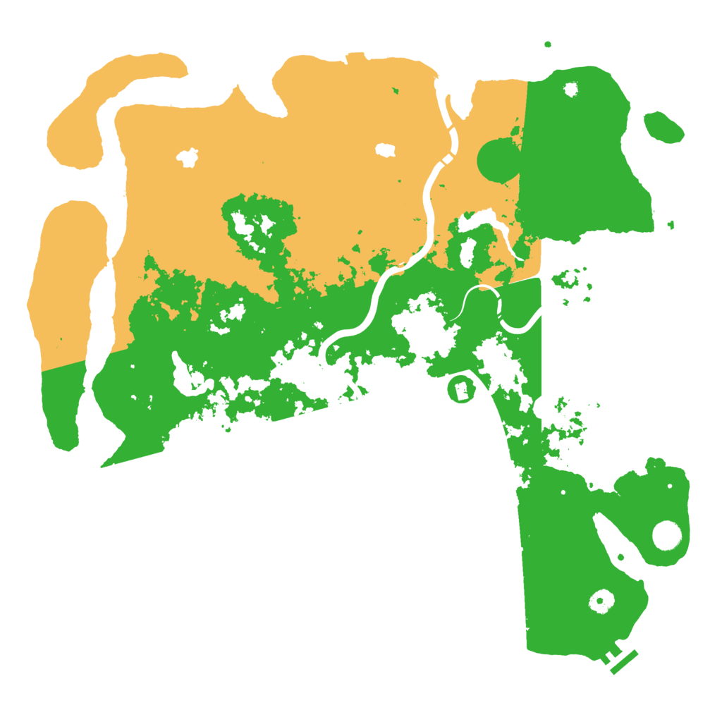 Biome Rust Map: Procedural Map, Size: 4500, Seed: 749306477