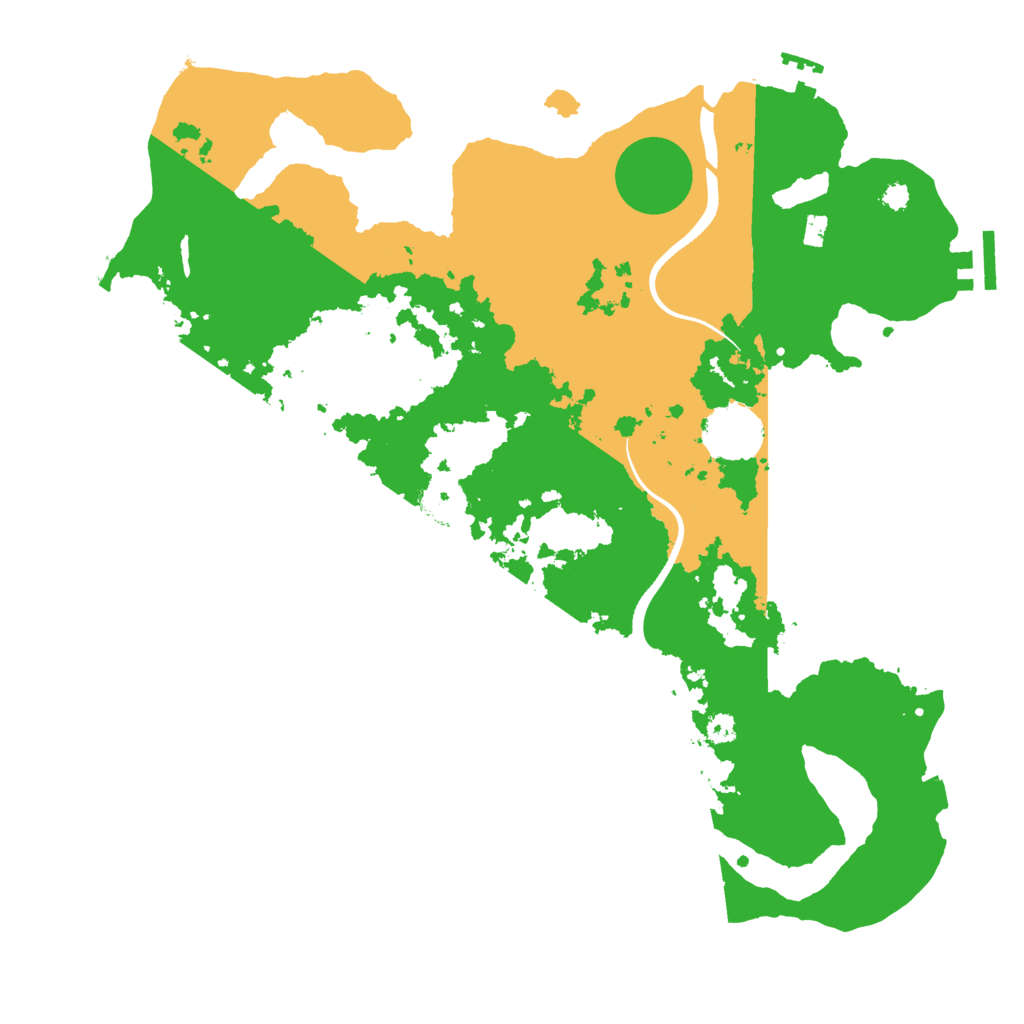 Biome Rust Map: Procedural Map, Size: 3500, Seed: 60980891