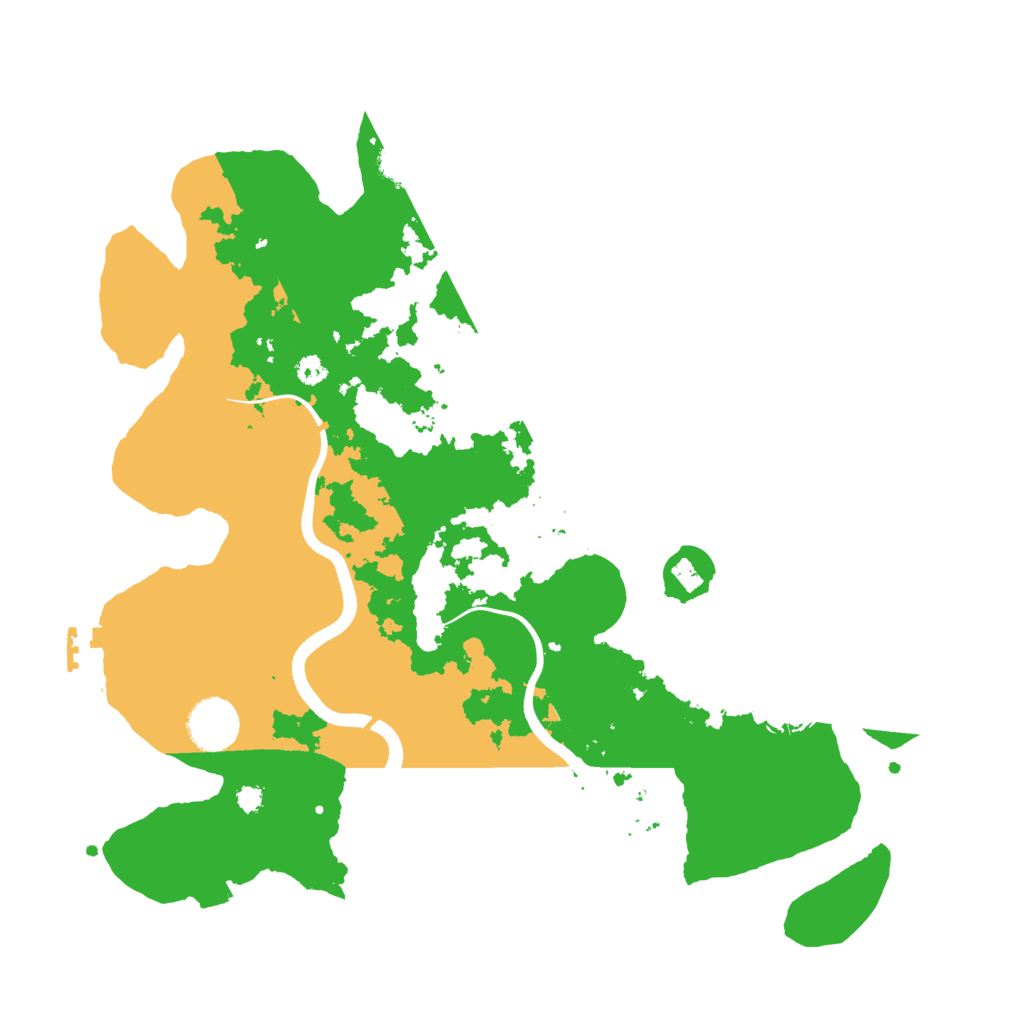 Biome Rust Map: Procedural Map, Size: 3500, Seed: 998345830
