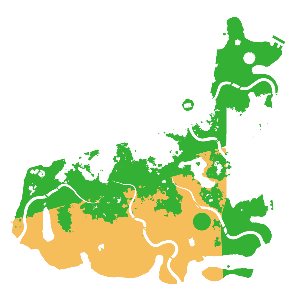 Biome Rust Map: Procedural Map, Size: 4500, Seed: 257990704