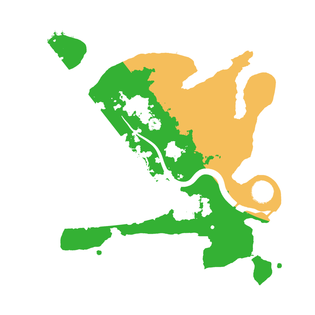 Biome Rust Map: Procedural Map, Size: 2500, Seed: 632141079