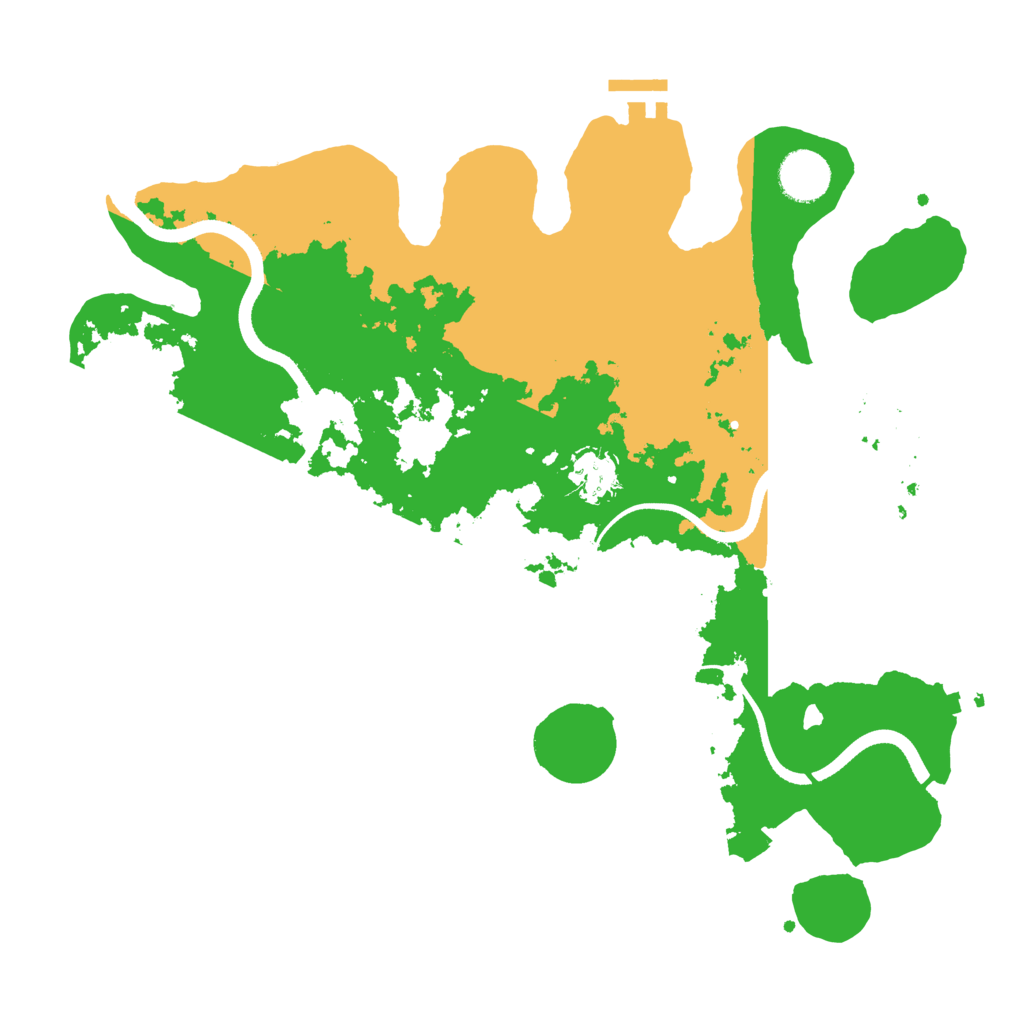 Biome Rust Map: Procedural Map, Size: 3500, Seed: 805861044