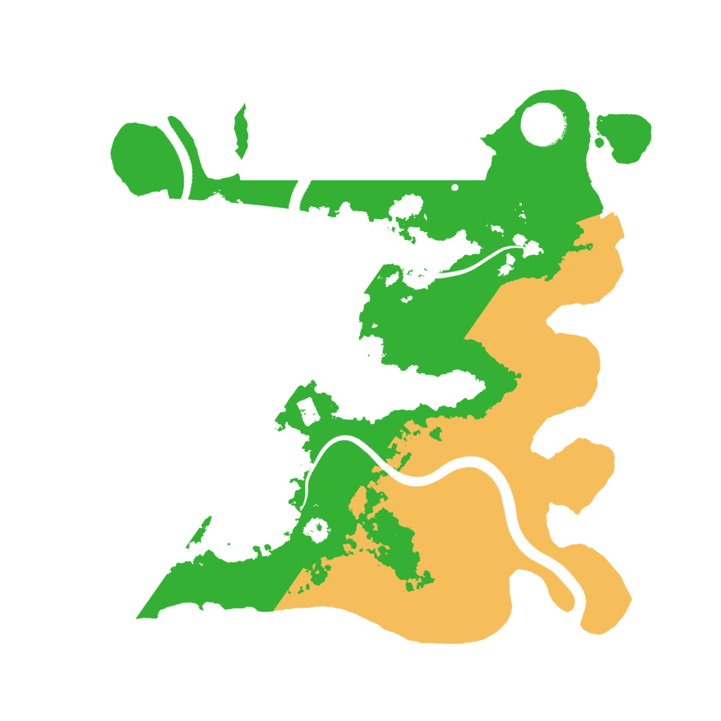 Biome Rust Map: Procedural Map, Size: 3000, Seed: 22542