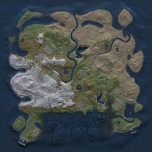 Thumbnail Rust Map: Procedural Map, Size: 4250, Seed: 411521720, 16 Monuments