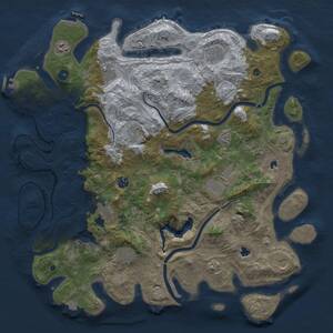Thumbnail Rust Map: Procedural Map, Size: 4500, Seed: 782798179, 17 Monuments