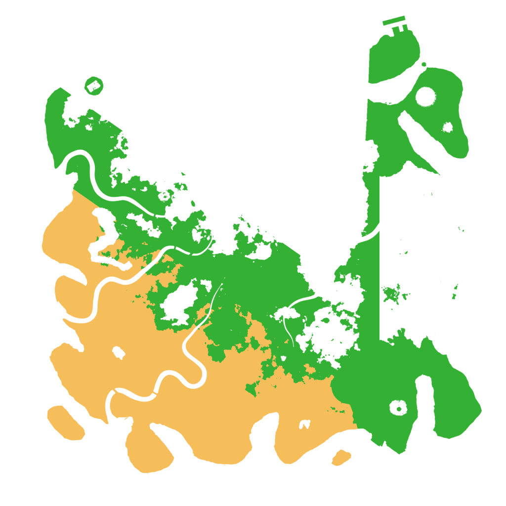 Biome Rust Map: Procedural Map, Size: 4500, Seed: 2069532725