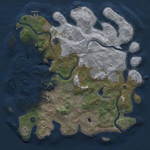 Thumbnail Rust Map: Procedural Map, Size: 4250, Seed: 18712120, 16 Monuments