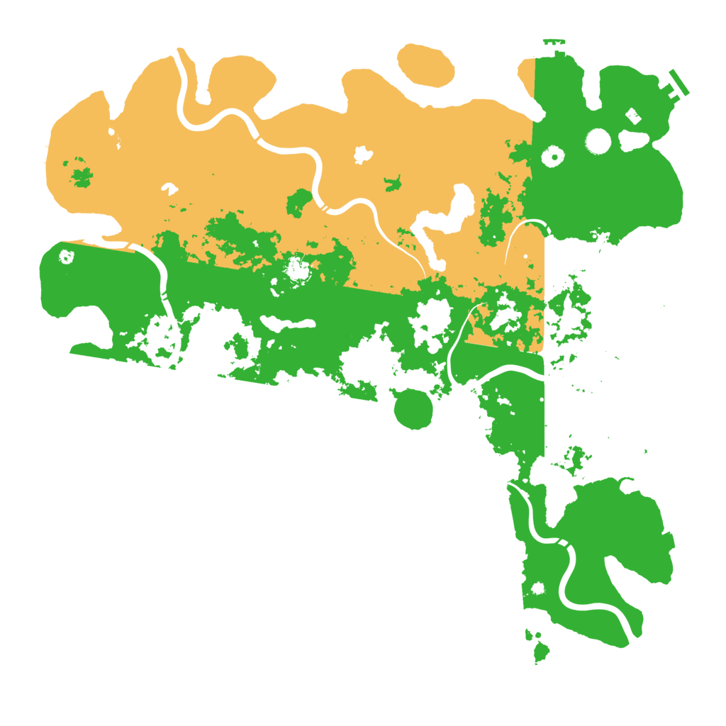 Biome Rust Map: Procedural Map, Size: 5000, Seed: 12201631