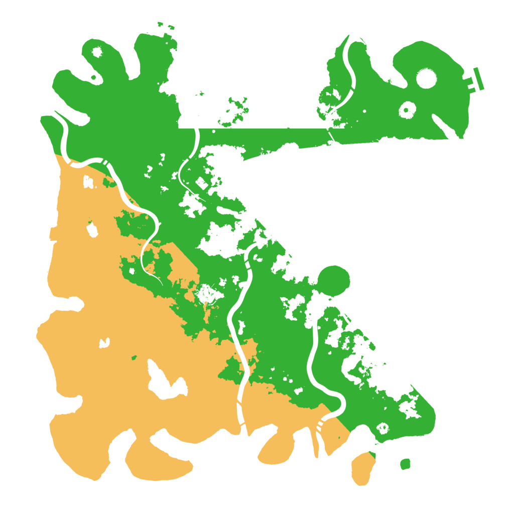 Biome Rust Map: Procedural Map, Size: 4500, Seed: 318885147