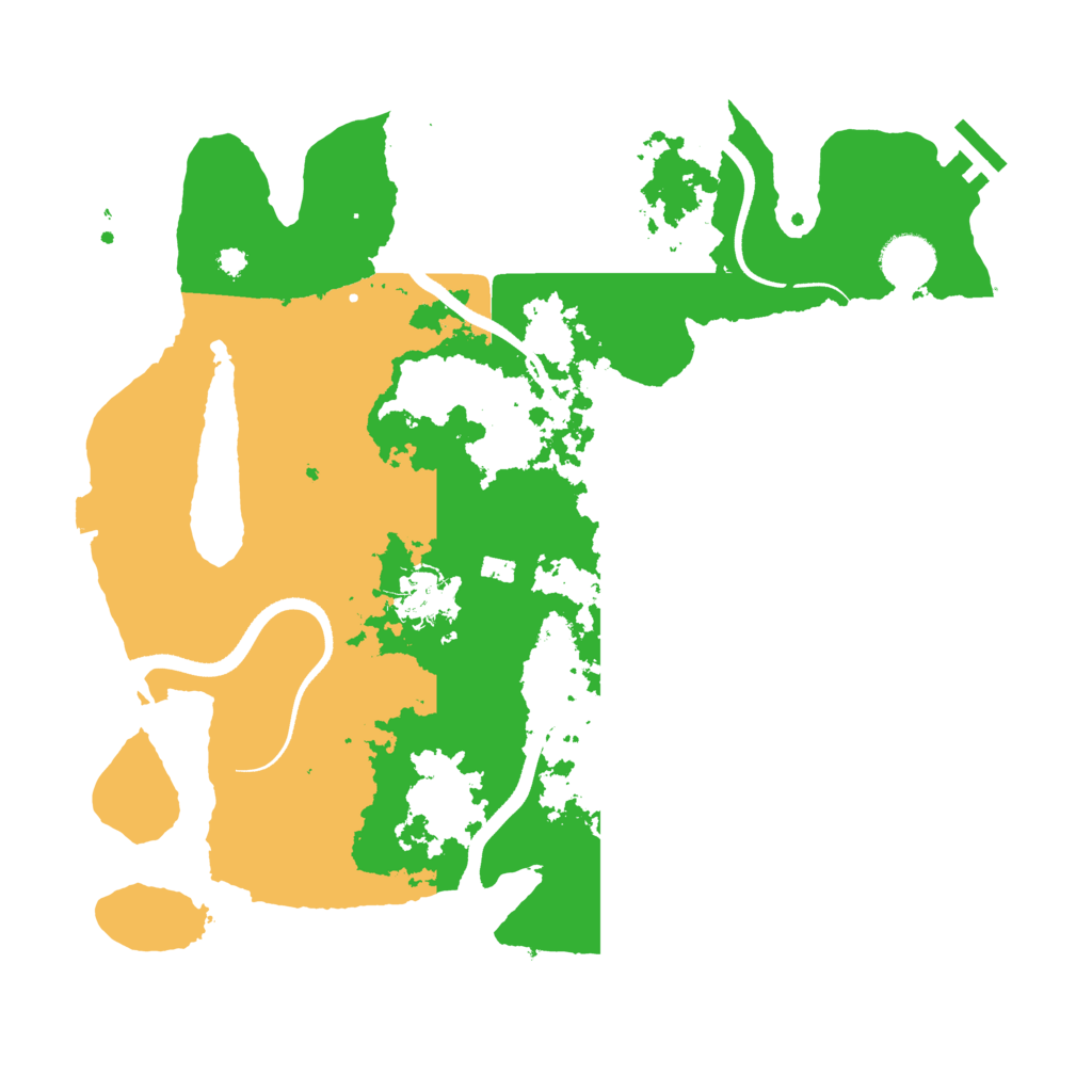 Biome Rust Map: Procedural Map, Size: 3500, Seed: 1052025