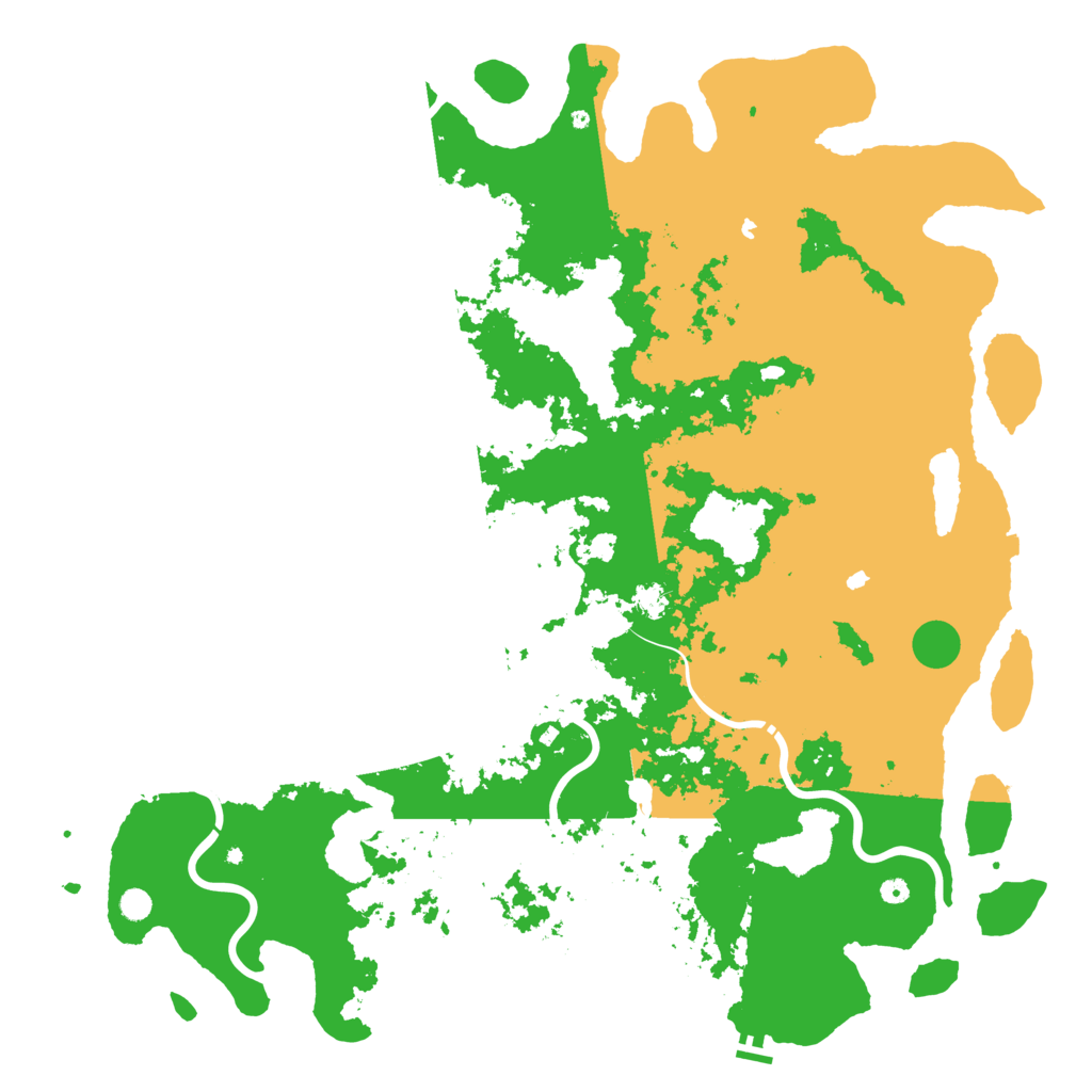Biome Rust Map: Procedural Map, Size: 6000, Seed: 5889877
