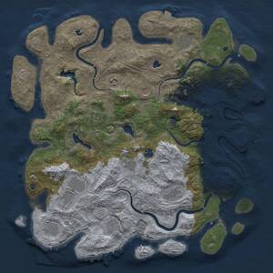 Thumbnail Rust Map: Procedural Map, Size: 4500, Seed: 6830102, 16 Monuments