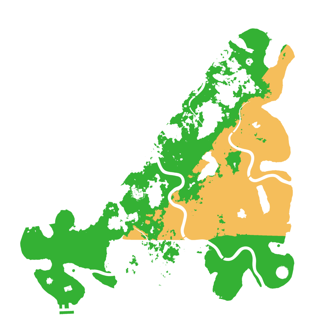 Biome Rust Map: Procedural Map, Size: 4500, Seed: 304186188