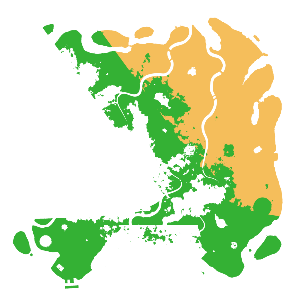 Biome Rust Map: Procedural Map, Size: 4500, Seed: 1601498182