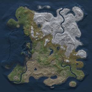 Thumbnail Rust Map: Procedural Map, Size: 4250, Seed: 1446243511, 16 Monuments