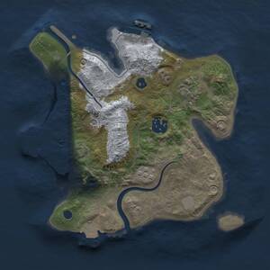 Thumbnail Rust Map: Procedural Map, Size: 2500, Seed: 1295009255, 8 Monuments