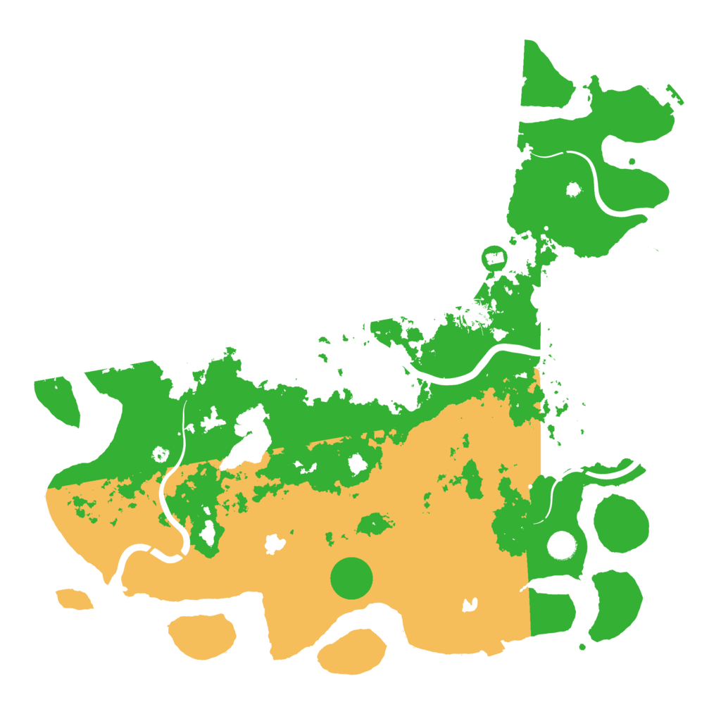 Biome Rust Map: Procedural Map, Size: 4500, Seed: 257466646
