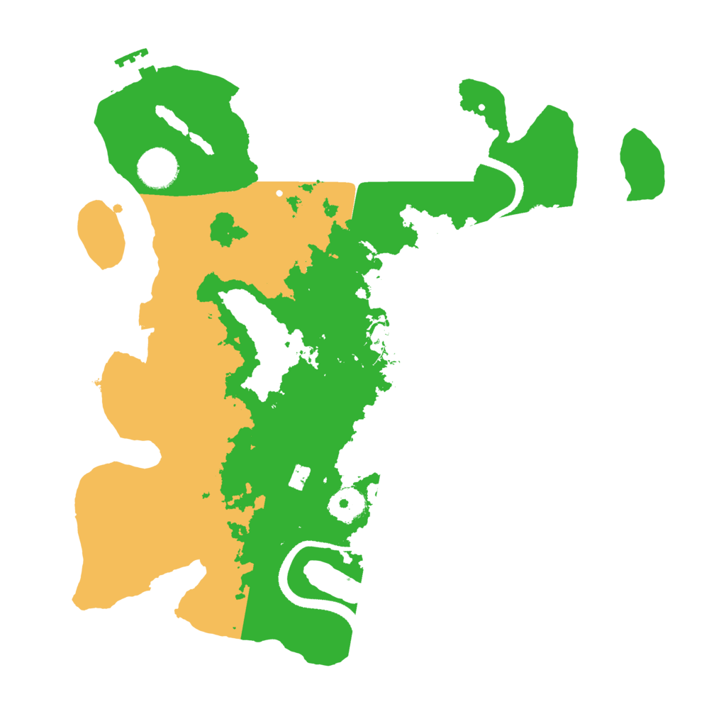 Biome Rust Map: Procedural Map, Size: 3200, Seed: 97253481
