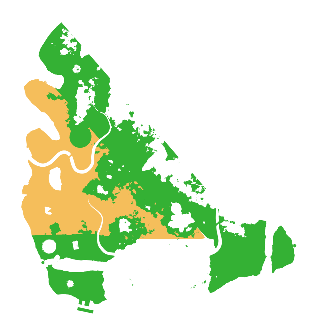 Biome Rust Map: Procedural Map, Size: 4000, Seed: 15325