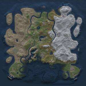 Thumbnail Rust Map: Procedural Map, Size: 4000, Seed: 246451264, 15 Monuments