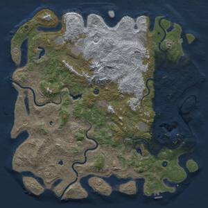 Thumbnail Rust Map: Procedural Map, Size: 5500, Seed: 321572281, 17 Monuments