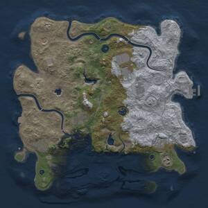 Thumbnail Rust Map: Procedural Map, Size: 4000, Seed: 1588047721, 15 Monuments