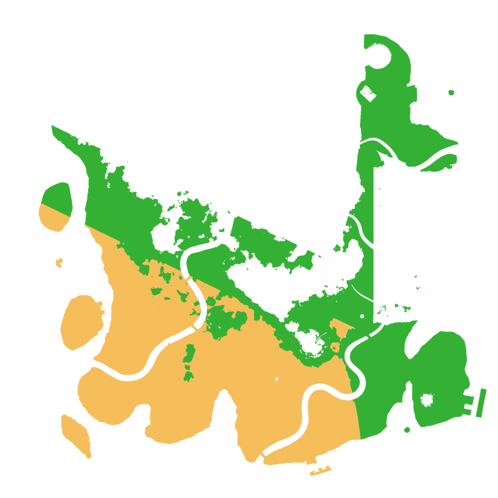 Biome Rust Map: Procedural Map, Size: 3500, Seed: 851286804