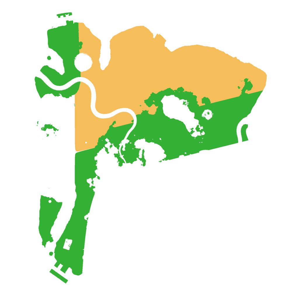 Biome Rust Map: Procedural Map, Size: 3000, Seed: 1911620997