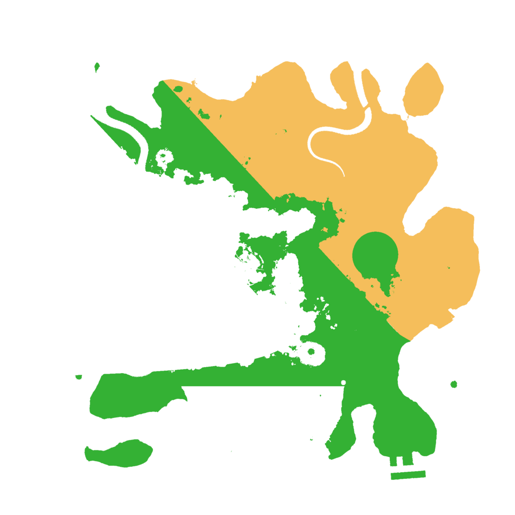 Biome Rust Map: Procedural Map, Size: 3000, Seed: 13372448