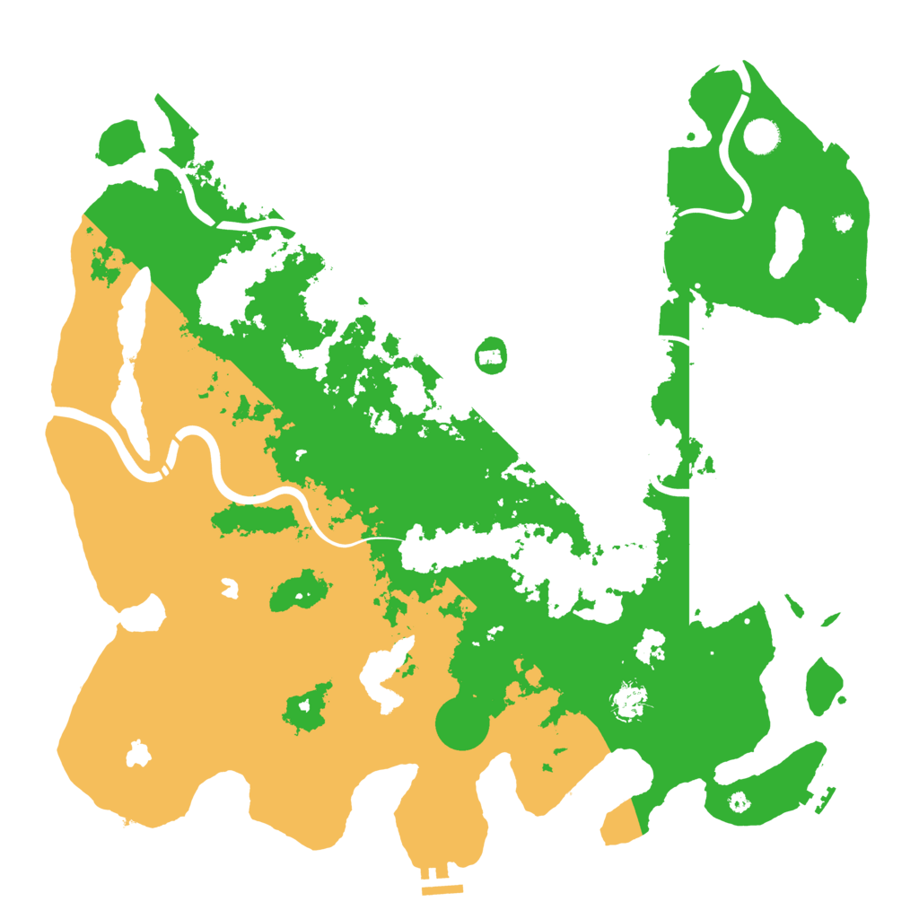 Biome Rust Map: Procedural Map, Size: 4500, Seed: 954329547
