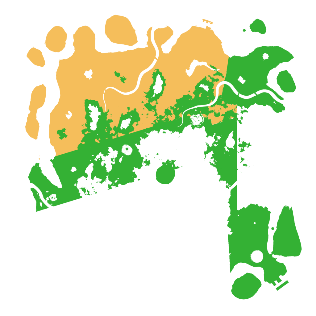Biome Rust Map: Procedural Map, Size: 4500, Seed: 13413