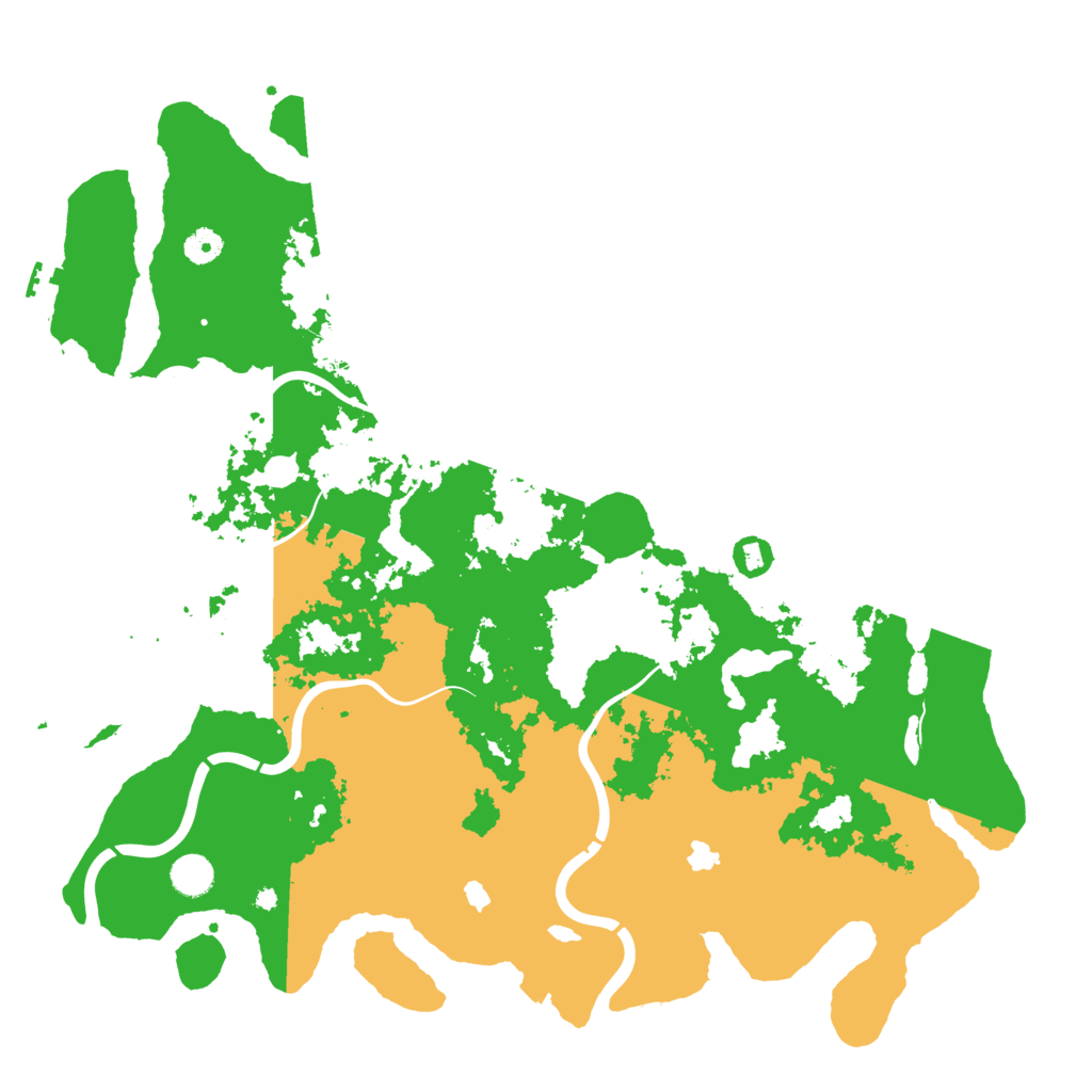 Biome Rust Map: Procedural Map, Size: 4500, Seed: 166438946