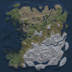 Thumbnail Rust Map: Procedural Map, Size: 5234, Seed: 1175209935, 17 Monuments