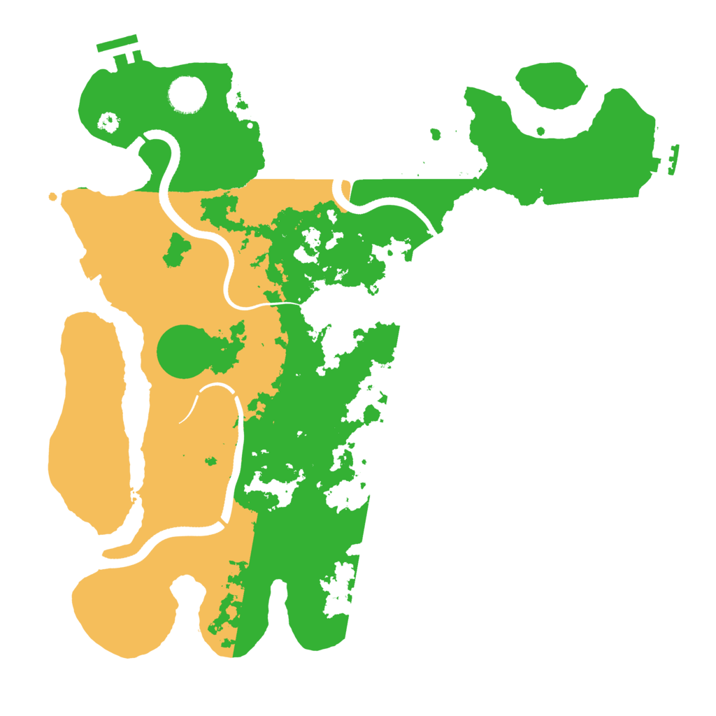 Biome Rust Map: Procedural Map, Size: 3500, Seed: 461250934