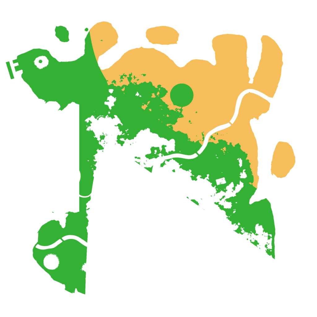 Biome Rust Map: Procedural Map, Size: 3600, Seed: 840555830