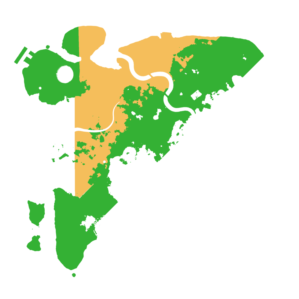 Biome Rust Map: Procedural Map, Size: 3200, Seed: 61213267