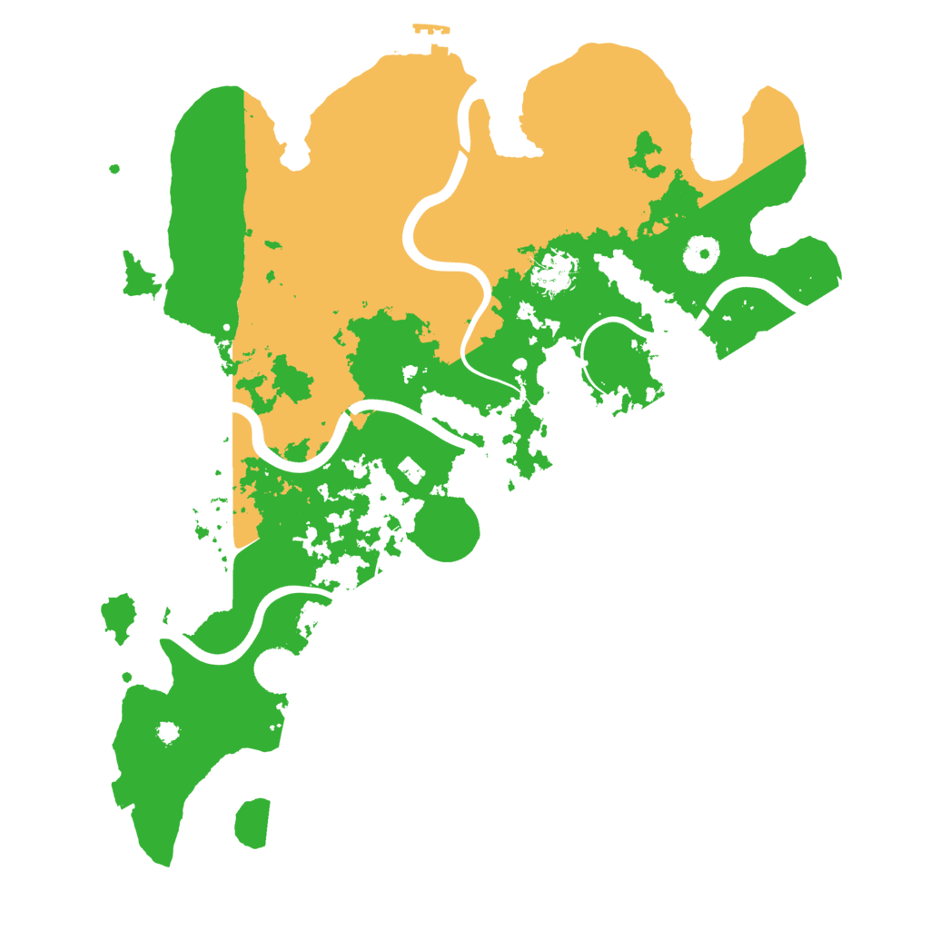Biome Rust Map: Procedural Map, Size: 3800, Seed: 56555