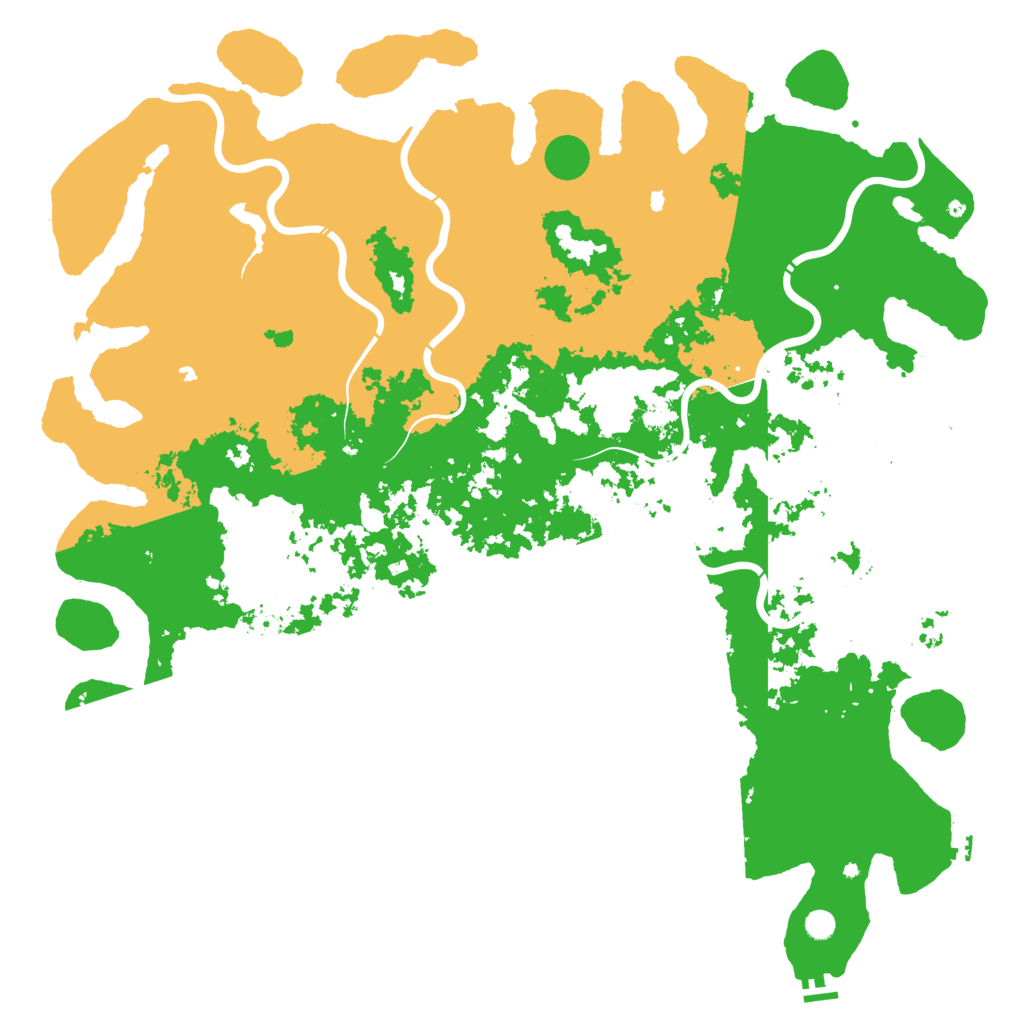 Biome Rust Map: Procedural Map, Size: 6000, Seed: 313555000